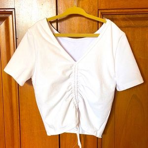 FIVE Dancewear crop top-white YXL